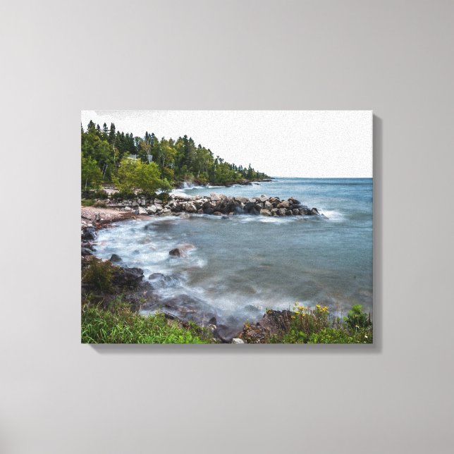 Lake Superior Coastline Canvas Print (Front)