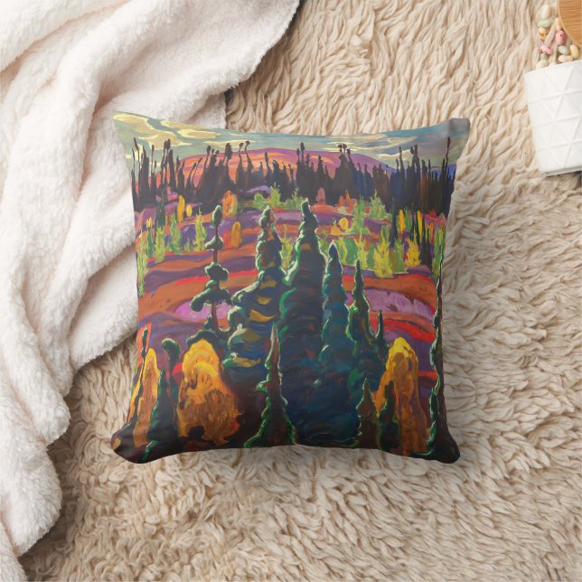 Lake Superior Country | A. Y. Jackson |  Throw Pillow (Blanket)
