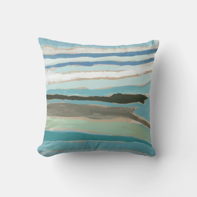Lake Superior, Herbster Throw Pillow (Front)