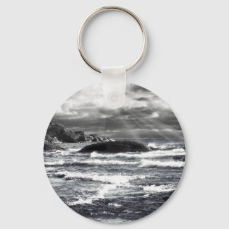 Lake Superior Lightrays Keychain