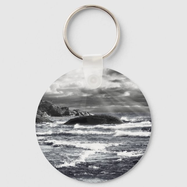 Lake Superior Lightrays Keychain (Front)