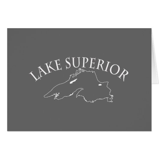 Lake Superior Map (Front Horizontal)