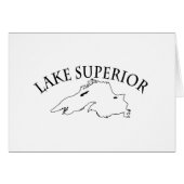 Lake Superior Map (Front Horizontal)