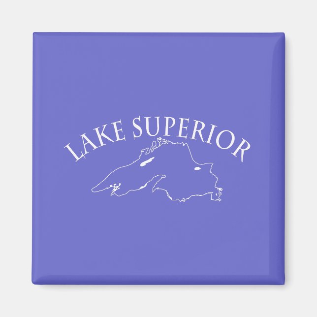 Lake Superior Map Magnet (Front)