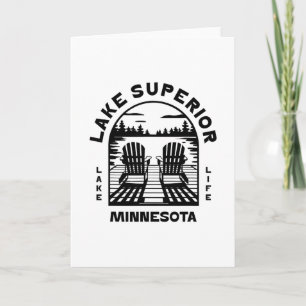 Lake Superior Minnesota Outdoors Vintage 1 Card