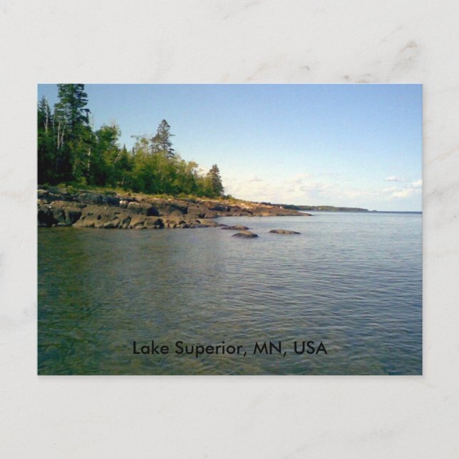 Lake Superior, MN, USA postcard (Front)