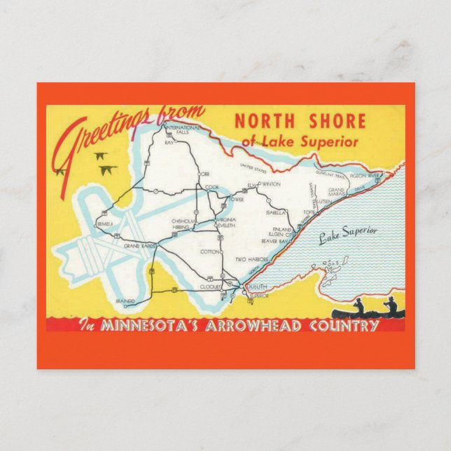 Lake Superior - North Shore Postcard (Front)