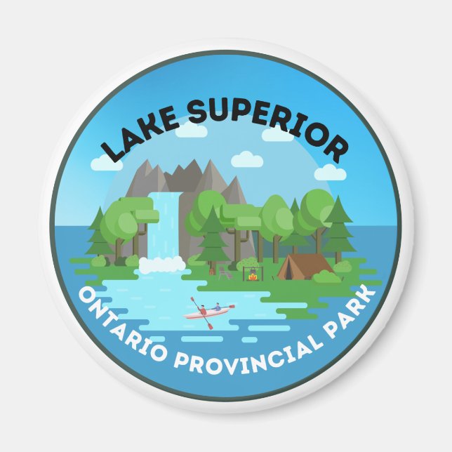 Lake Superior Ontario Provincial Park Magnet (Front)