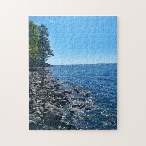 Lake Superior Rocky Shoreline Jigsaw Puzzle