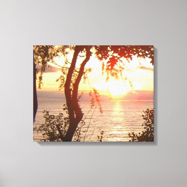 Lake Superior Sunset Canvas Print (Front)