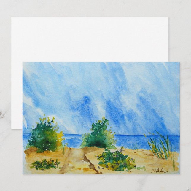 Lake Superior watercolor card (Front/Back)