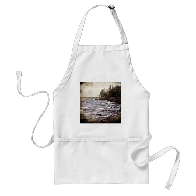 Lake Superior Waves Adult Apron (Front)