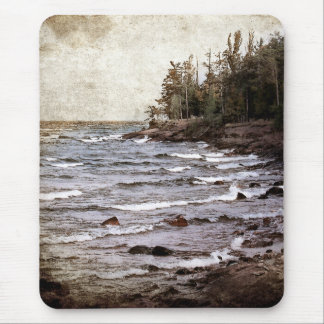 Lake Superior Waves Mouse Pad
