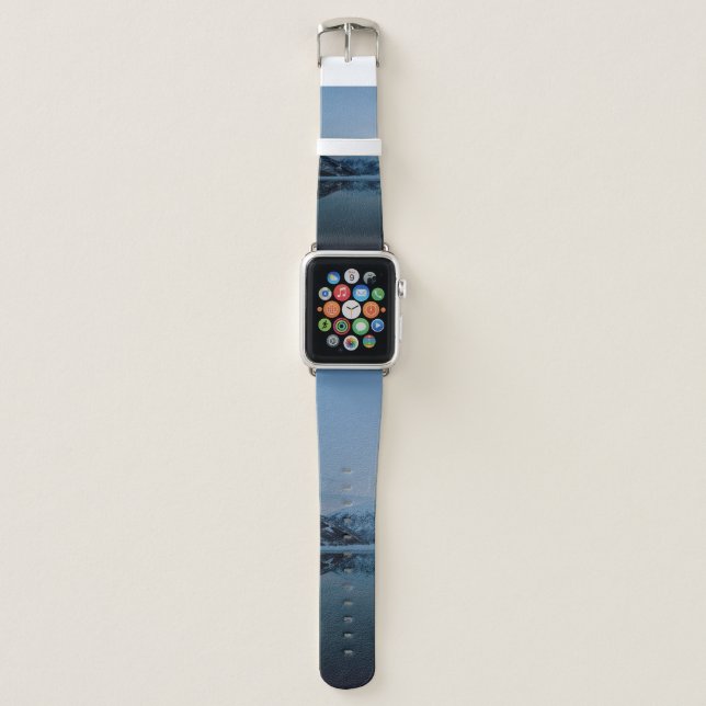 LAKE SURROUNDED BY MOUNTAINS APPLE WATCH BAND (Front)
