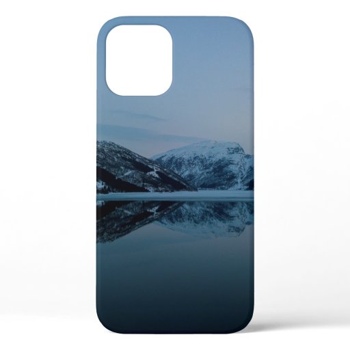 LAKE SURROUNDED BY MOUNTAINS iPhone 12 CASE