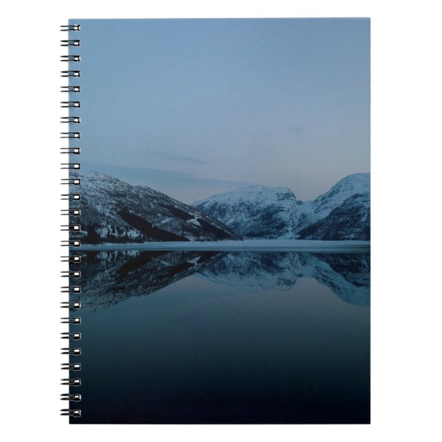 LAKE SURROUNDED BY MOUNTAINS NOTEBOOK (Front)