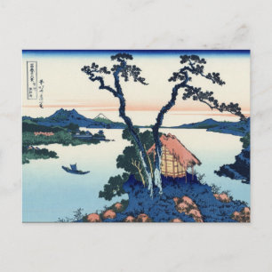 Lake Suwa in Shinano Province (by Hokusai) Postcard