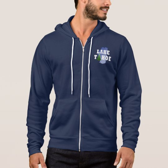 lake tahoe zip up hoodie