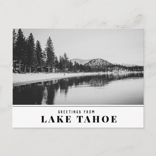 Lake Tahoe at Pinewild with Round Hill and Pine Tr Postcard