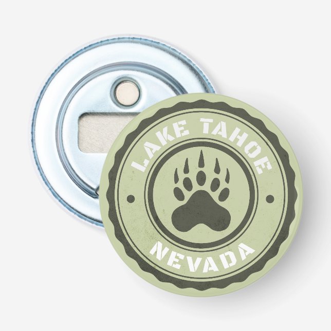 Lake Tahoe Bear Paw Nevada Bottle Opener (Front)