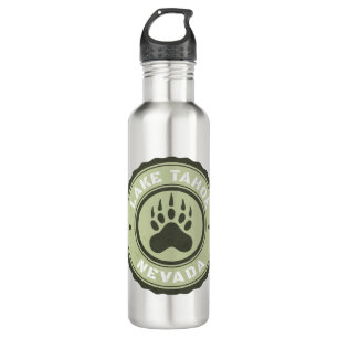 Lake Tahoe Bear Paw Nevada Stainless Steel Water Bottle