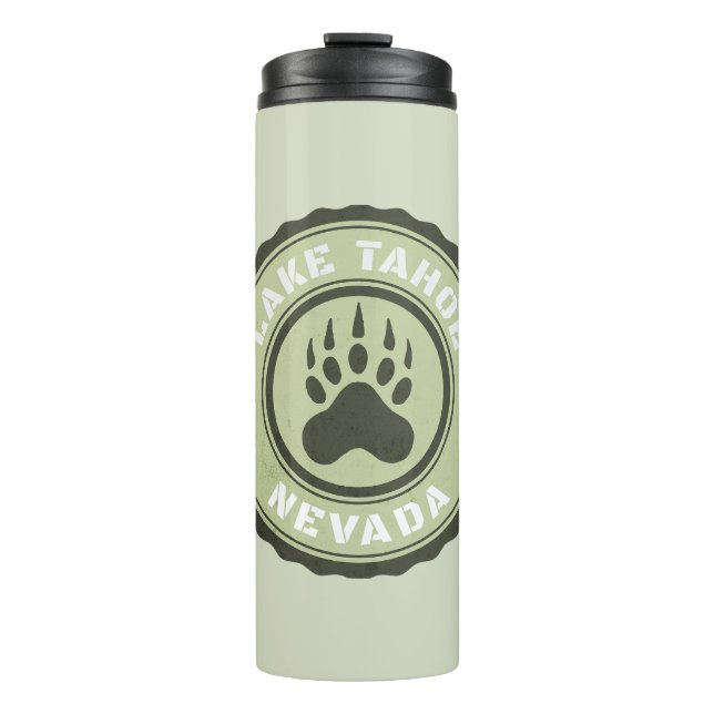 Lake Tahoe Bear Paw Nevada Thermal Tumbler (Front)