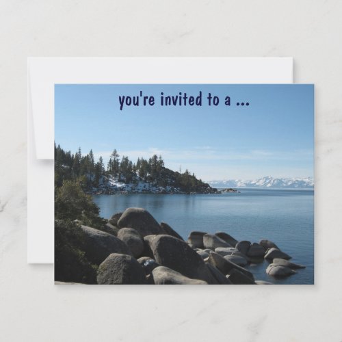 Lake Tahoe Birthday Party Invitation