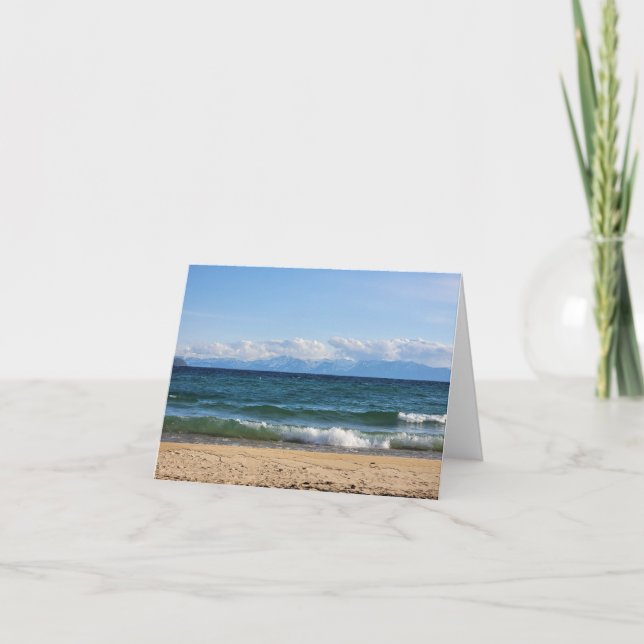 Lake Tahoe - blank inside greeting card (Front)