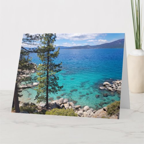 Lake Tahoe Blue Green Waters Card