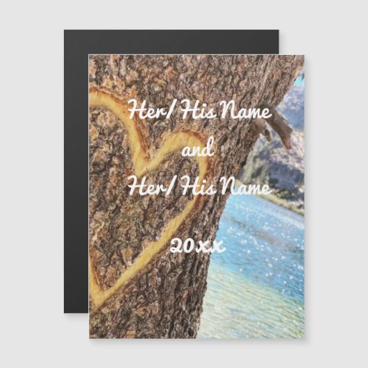 Lake Tahoe Blue Water Tree Heart Love (Front/Back)