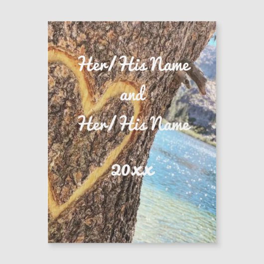 Lake Tahoe Blue Water Tree Heart Love (Front)