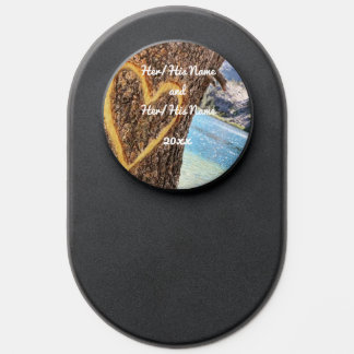 Lake Tahoe Blue Water Tree Heart Love PopSocket