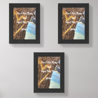 Lake Tahoe Blue Water Tree Heart Love Wall Art Sets