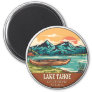 Lake Tahoe Boating Fishing Emblem Magnet