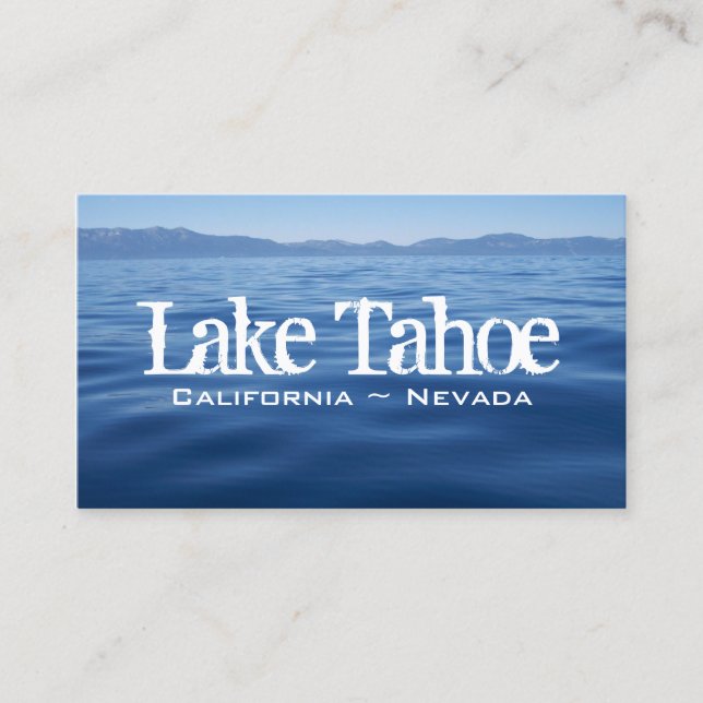 Lake Tahoe Business Card (Front)