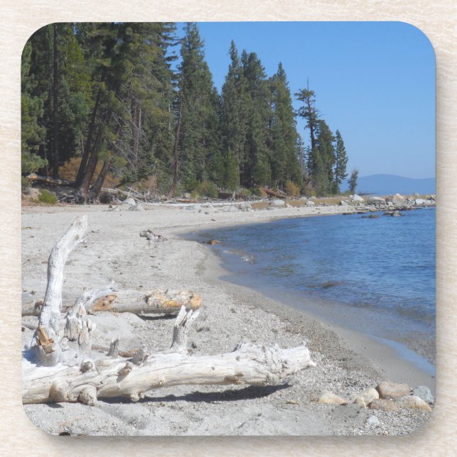 Lake Tahoe, CA Beverage Coaster (Front)