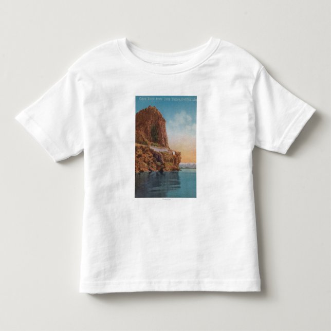Lake Tahoe, CA - Cave Rock from the Lake View Toddler T-shirt (Front)