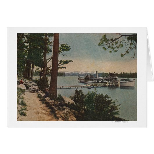 Lake Tahoe, CA - Emerald Bay View with Steamer Cards (Front Horizontal)