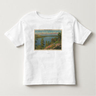 Lake Tahoe, CA - Fallen Leaf Lake and Lake Tahoe Toddler T-shirt