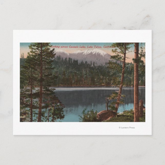 Lake Tahoe, CA - Looking Across Cascade Lake Postcard (Front)