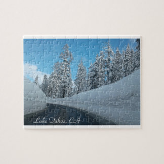 Lake Tahoe, CA with lots of Snow Puzzle