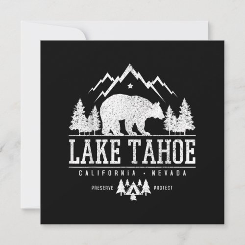 Lake Tahoe California _ Bear Mountains Nature Camp Thank You Card