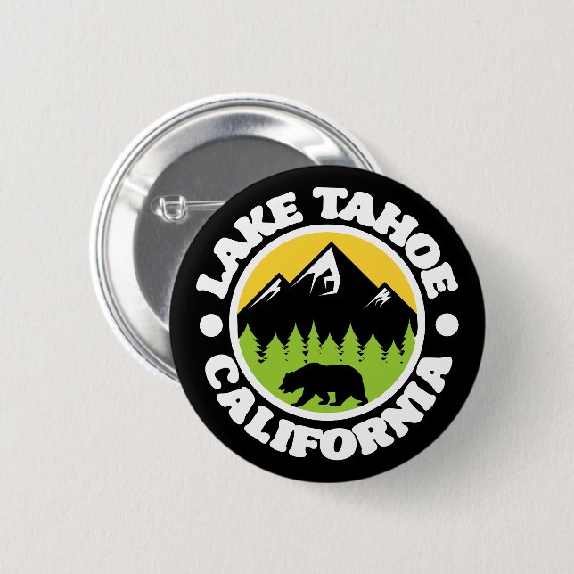 Lake Tahoe,California Button (Front & Back)