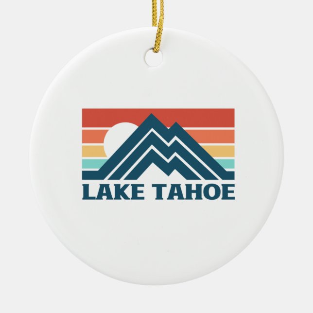 LAKE TAHOE,CALIFORNIA CERAMIC ORNAMENT (Front)