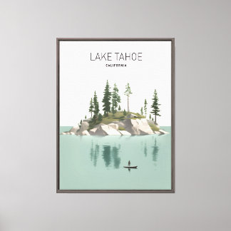 Lake Tahoe California Framed Canvas Print