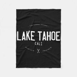 Lake Tahoe California Graphic Distressed Vintage S Fleece Blanket