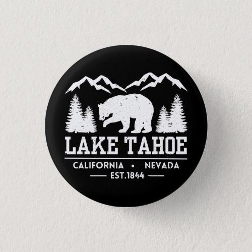 Lake Tahoe _ California Grizzly Bear Mountains Button