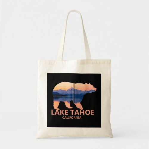 Lake Tahoe California Grizzly Bear Souvenir Gift Z Tote Bag