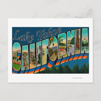 Lake Tahoe, California - Large Letter Scenes 2 Postcard