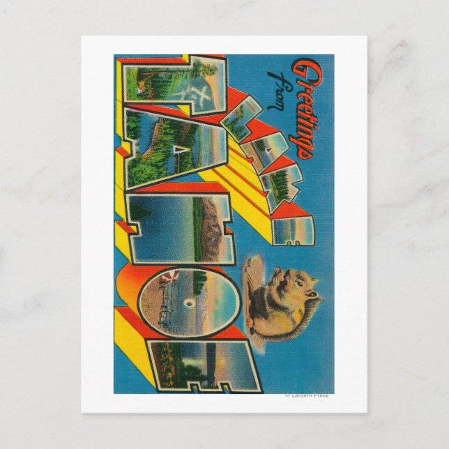 Lake Tahoe, California - Large Letter Scenes Postcard (Front)